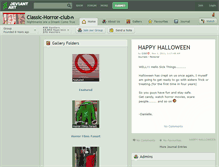 Tablet Screenshot of classic-horror-club.deviantart.com