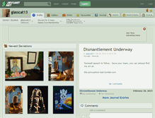 Tablet Screenshot of glasscat13.deviantart.com
