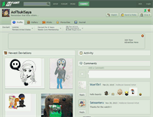Tablet Screenshot of aoitsukisaya.deviantart.com