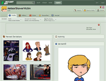 Tablet Screenshot of meteorshowervictim.deviantart.com