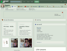 Tablet Screenshot of kyaxre.deviantart.com