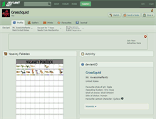 Tablet Screenshot of grasssquid.deviantart.com