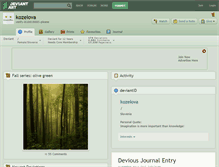 Tablet Screenshot of kozelova.deviantart.com