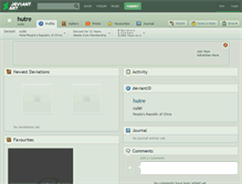 Tablet Screenshot of hutre.deviantart.com
