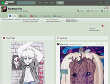 Tablet Screenshot of kuramas-fox.deviantart.com