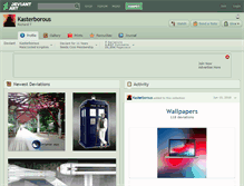 Tablet Screenshot of kasterborous.deviantart.com