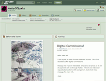 Tablet Screenshot of masterofsporks.deviantart.com