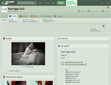 Tablet Screenshot of morrrigan-bjd.deviantart.com