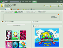 Tablet Screenshot of mariomario54321.deviantart.com