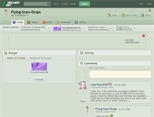 Tablet Screenshot of flying-snow-drops.deviantart.com