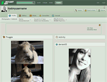 Tablet Screenshot of ilostmyusername.deviantart.com