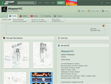 Tablet Screenshot of hinamori-fc.deviantart.com