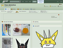 Tablet Screenshot of draco-demonicus.deviantart.com