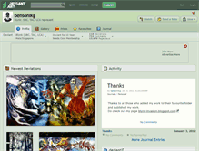 Tablet Screenshot of bensonlkg.deviantart.com
