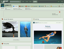 Tablet Screenshot of kodann13.deviantart.com