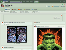 Tablet Screenshot of dashmartin.deviantart.com