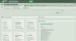 Desktop Screenshot of dryunderyourumbrella.deviantart.com
