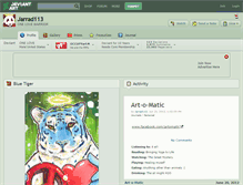 Tablet Screenshot of jarrad113.deviantart.com