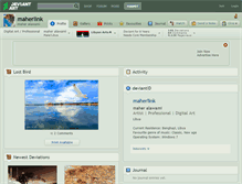 Tablet Screenshot of maherlink.deviantart.com