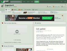 Tablet Screenshot of dragongem5.deviantart.com