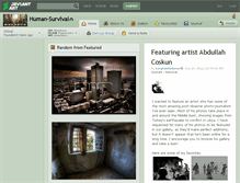 Tablet Screenshot of human-survival.deviantart.com