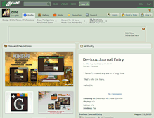Tablet Screenshot of dlife.deviantart.com