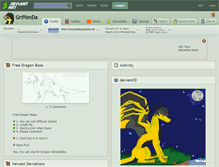 Tablet Screenshot of griffenda.deviantart.com