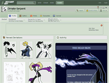 Tablet Screenshot of ornate-serpent.deviantart.com