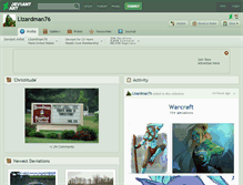 Tablet Screenshot of lizardman76.deviantart.com