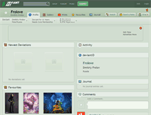 Tablet Screenshot of frolove.deviantart.com