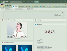 Tablet Screenshot of p1nk777.deviantart.com