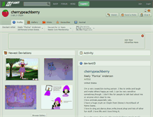 Tablet Screenshot of cherrypeachberry.deviantart.com