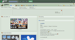 Desktop Screenshot of contexx.deviantart.com