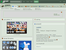 Tablet Screenshot of contexx.deviantart.com