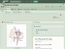 Tablet Screenshot of for-the-love-of-yzak.deviantart.com