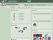 Tablet Screenshot of familiarofzeroclub.deviantart.com