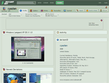 Tablet Screenshot of cyazian.deviantart.com