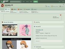 Tablet Screenshot of narusasu-22.deviantart.com