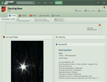 Tablet Screenshot of dancing-bear.deviantart.com