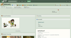 Desktop Screenshot of misterleech.deviantart.com