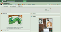 Desktop Screenshot of damaged-4-lyf.deviantart.com