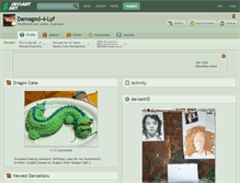 Tablet Screenshot of damaged-4-lyf.deviantart.com