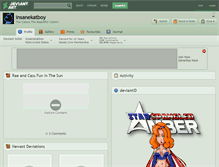 Tablet Screenshot of insanekatboy.deviantart.com