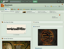 Tablet Screenshot of bheeshoom.deviantart.com