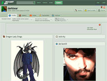 Tablet Screenshot of darkbear.deviantart.com
