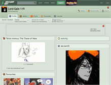 Tablet Screenshot of lord-gale-119.deviantart.com