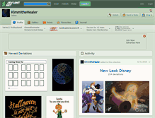 Tablet Screenshot of kimmithehealer.deviantart.com