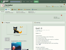 Tablet Screenshot of clawstalker.deviantart.com