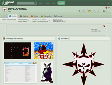 Tablet Screenshot of devilushninja.deviantart.com