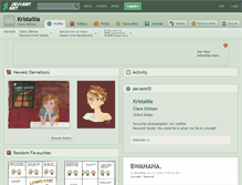 Tablet Screenshot of kristaltia.deviantart.com